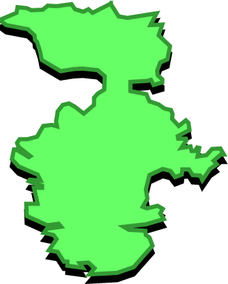深島（大分県）の外観図形イラスト画像