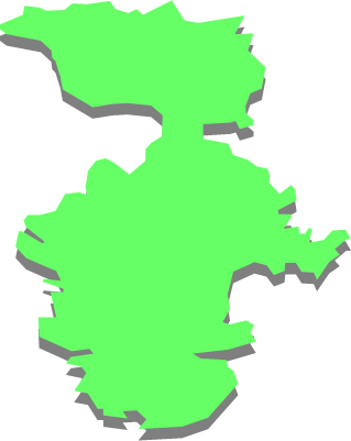 深島（大分県）の外観図形イラスト画像