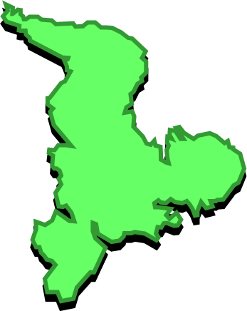 福島（長崎県）の外観図形イラスト画像