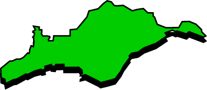 姫島（大分県）の外観図形イラスト画像