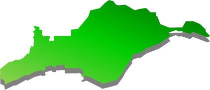 姫島（大分県）の外観図形イラスト画像