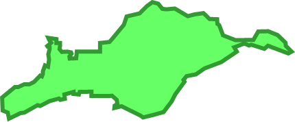 姫島（大分県）の外観図形イラスト画像