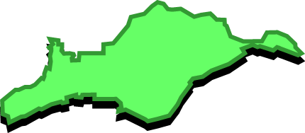 姫島（大分県）の外観図形イラスト画像