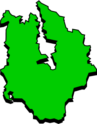 久賀島（長崎県）の外観図形イラスト画像