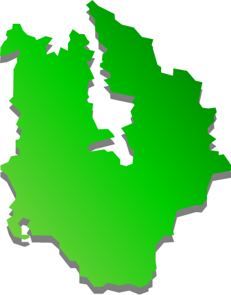 久賀島（長崎県）の外観図形イラスト画像