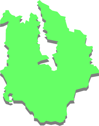 久賀島（長崎県）の外観図形イラスト画像