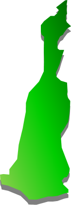 生月島(長崎県)の外観図形イラスト画像
