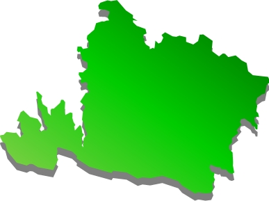 西表島(沖縄県)の外観図形イラスト画像