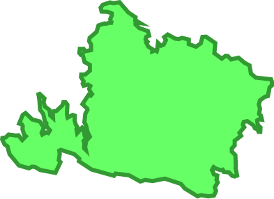 西表島(沖縄県)の外観図形イラスト画像