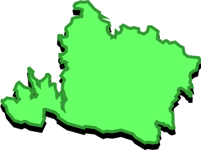 西表島(沖縄県)の外観図形イラスト画像