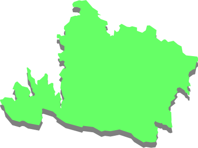 西表島(沖縄県)の外観図形イラスト画像