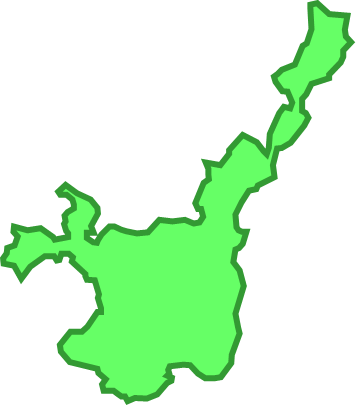 石垣島(沖縄県)の外観図形イラスト画像