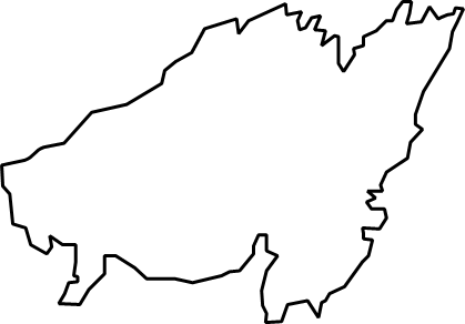 上島(熊本県)の外観図形イラスト画像
