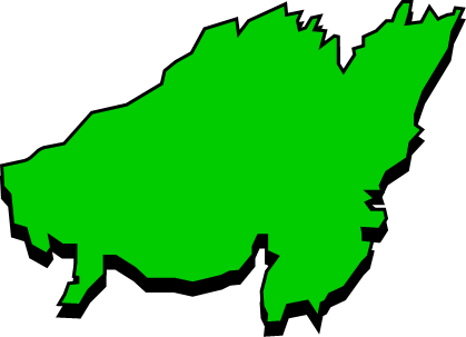 上島(熊本県)の外観図形イラスト画像