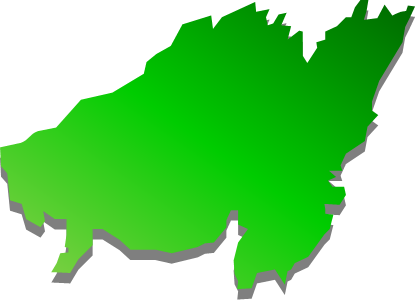 上島(熊本県)の外観図形イラスト画像