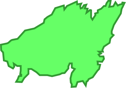 上島(熊本県)の外観図形イラスト画像