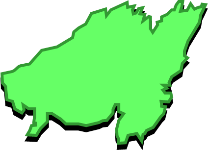 上島(熊本県)の外観図形イラスト画像