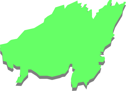 上島(熊本県)の外観図形イラスト画像