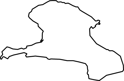小浜島（沖縄県）の外観図形イラスト画像