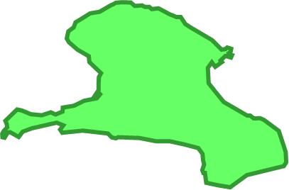 小浜島（沖縄県）の外観図形イラスト画像