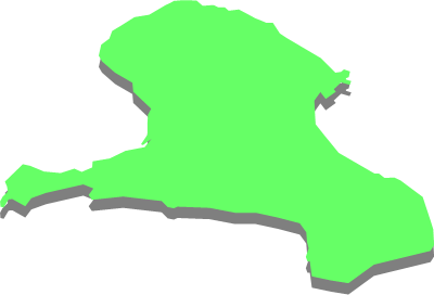 小浜島（沖縄県）の外観図形イラスト画像