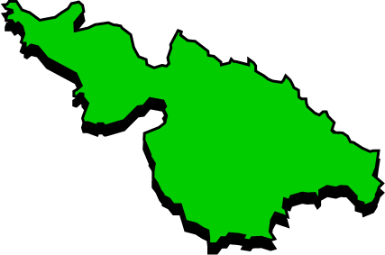 口永良部島(鹿児島県)の外観図形イラスト画像