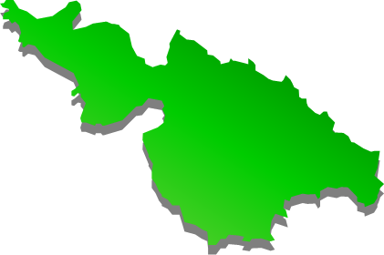 口永良部島(鹿児島県)の外観図形イラスト画像