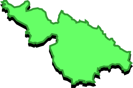 口永良部島(鹿児島県)の外観図形イラスト画像