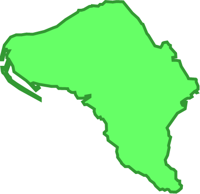 久米島（沖縄県）の外観図形イラスト画像