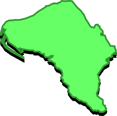 久米島（沖縄県）の外観図形イラスト画像