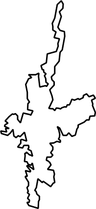 中通島(長崎県)の外観図形イラスト画像