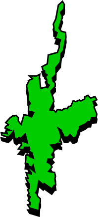中通島(長崎県)の外観図形イラスト画像