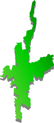中通島(長崎県)の外観図形イラスト画像