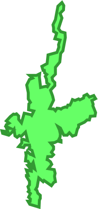 中通島(長崎県)の外観図形イラスト画像