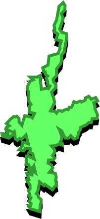 中通島(長崎県)の外観図形イラスト画像