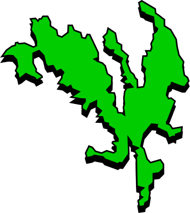 奈留島（長崎県）の外観図形イラスト画像