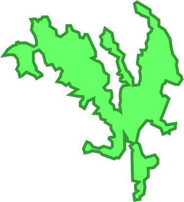 奈留島（長崎県）の外観図形イラスト画像