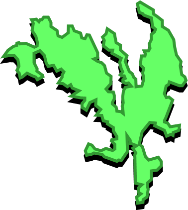 奈留島（長崎県）の外観図形イラスト画像