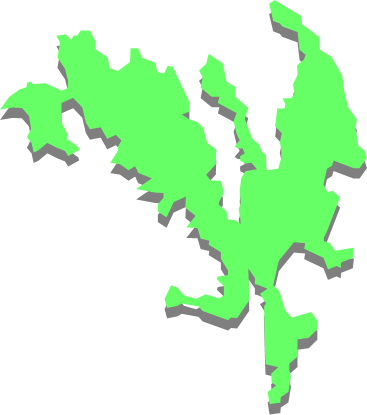奈留島（長崎県）の外観図形イラスト画像