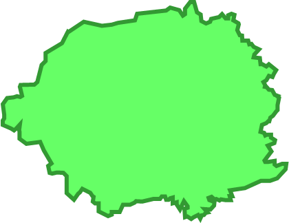 桜島（鹿児島県）の外観図形イラスト画像