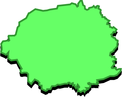 桜島（鹿児島県）の外観図形イラスト画像