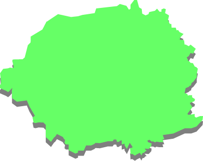 桜島（鹿児島県）の外観図形イラスト画像