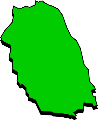 志賀島(福岡県)の外観図形イラスト画像