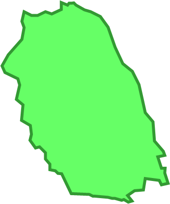 志賀島(福岡県)の外観図形イラスト画像