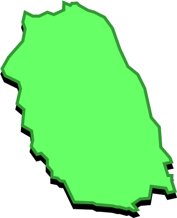 志賀島(福岡県)の外観図形イラスト画像