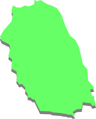 志賀島(福岡県)の外観図形イラスト画像