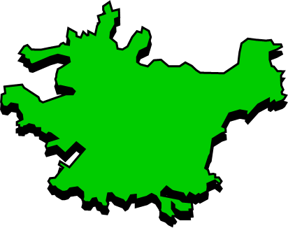 島浦島（宮崎県）の外観図形イラスト画像