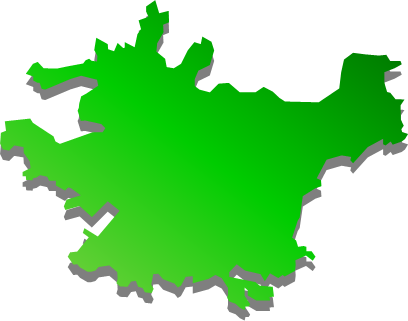 島浦島（宮崎県）の外観図形イラスト画像