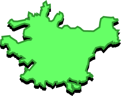 島浦島（宮崎県）の外観図形イラスト画像