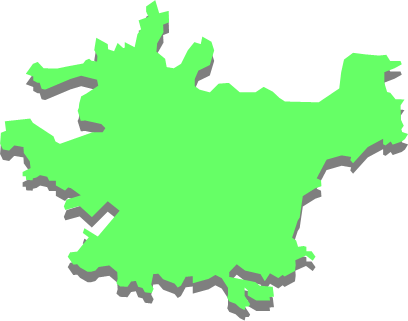 島浦島（宮崎県）の外観図形イラスト画像